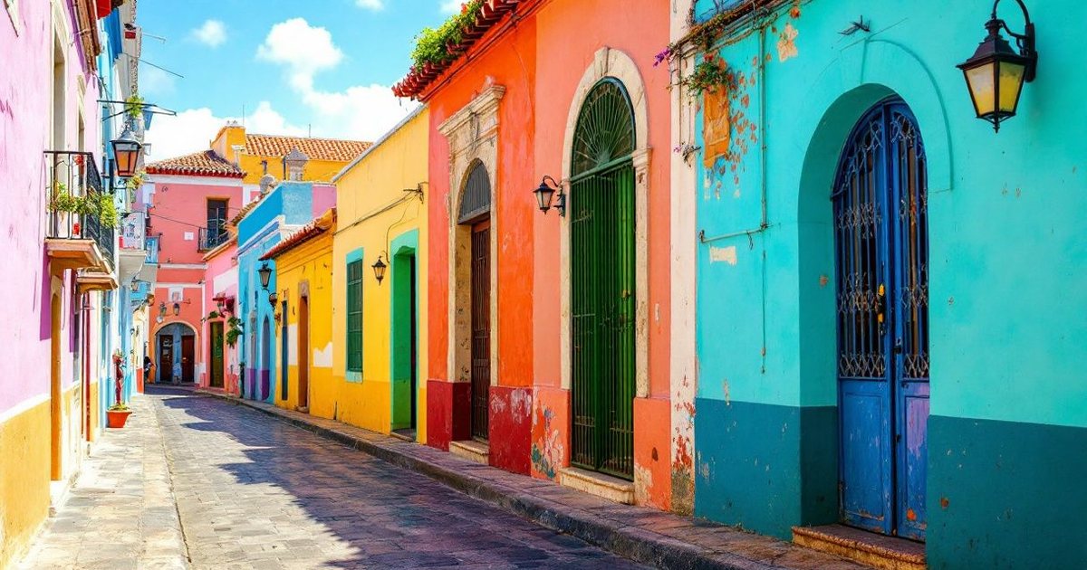 Murallas y casas coloniales de colores en Cartagena de Indias, Colombia